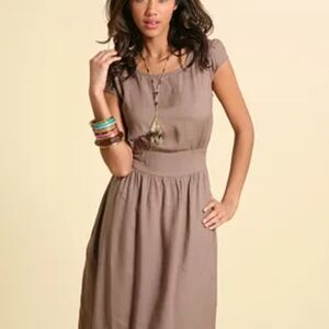 ASOS Taupe Midi Dress
